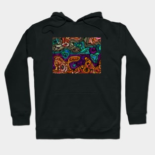 Iridescent abstract art Hoodie